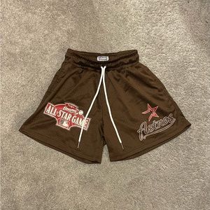 “Sacrifice” Brown Mesh Shorts